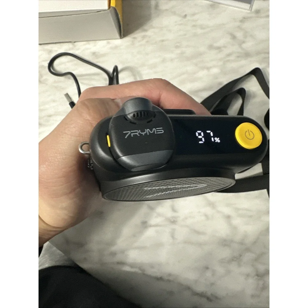 7RYMS WA2 Wireless Voice Amplifier for Teachers with Magnetic Lavalier Mic, Wire